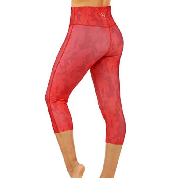 Camouflage Yoga Capri leggings capri V shaped back - Picture 2 of 5